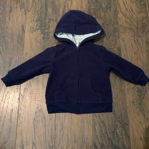 Fleece zip up hoodie